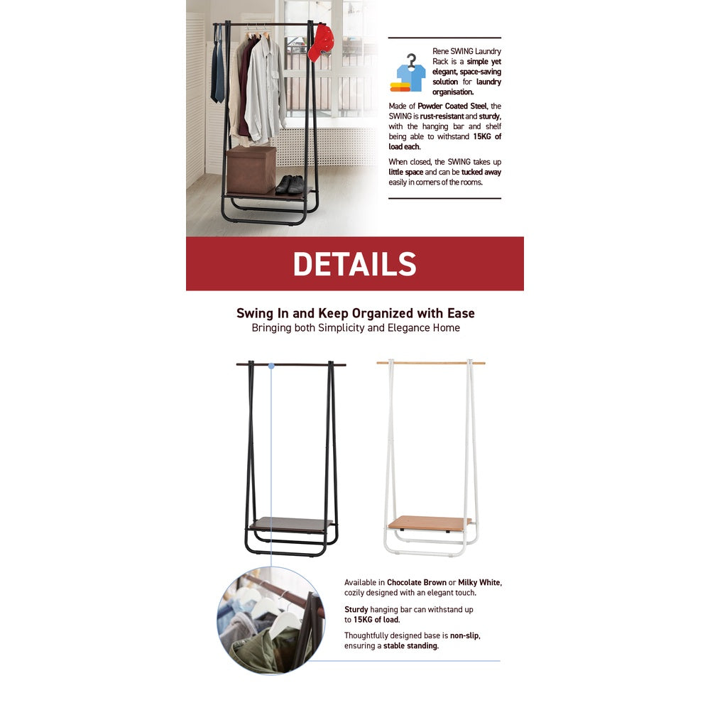 Rene Swing Clothes Storage Rack