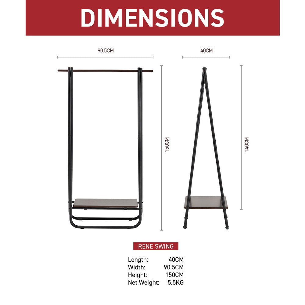 Rene Swing Clothes Storage Rack