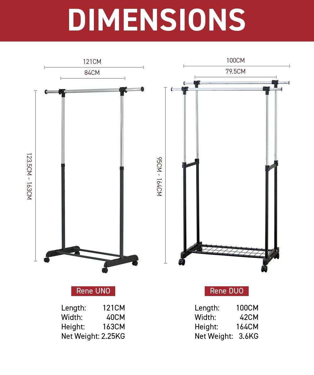 Rene Uno Single Clothes Dryer Rack