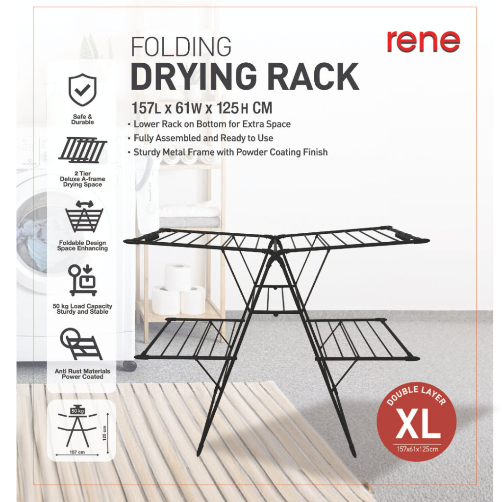 RENE Deluxe 2 Tier Drying Rack Grandeur